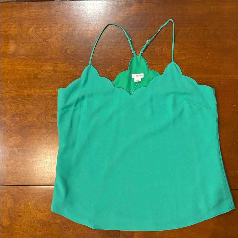 J.Crew Scalloped Cami top. NWT